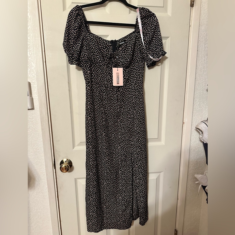 Midi Dress with Slit